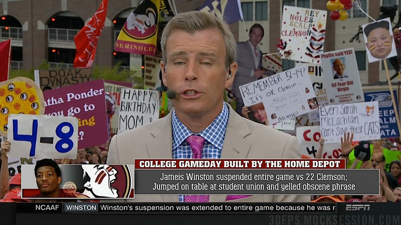 Illustration for article titled Women > Winning: Your FSU-Clemson GameDay Sign Roundup